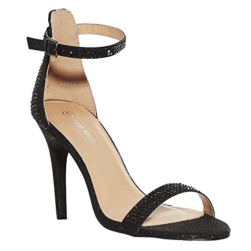 Amazon.com | shoewhatever Women's Elegant Dressy Ankle Strap Heeled