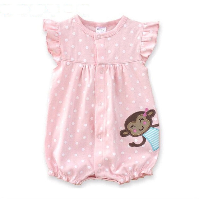 Baby Rompers 2018 Summer Cotton Baby Girl Clothes Newborn Baby