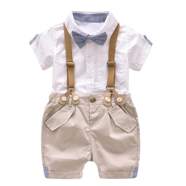 Toddler Boys Clothing Set Summer Baby Suit Shorts Shirt 1 2 3 4 Year