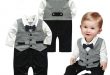 Newborn Infantis Toddler Baby Boys Suits for Weddings Costume for