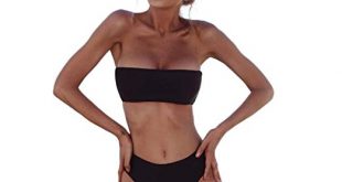 Amazon.com: Challyhope Women Bathing Suit 2PCS Bikini Strapless