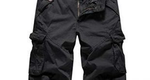 Clearance! OVERMAL Cargo Shorts for Men Casual Pocket Beach Work