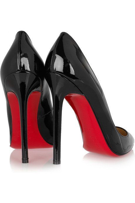BlackPointed Toe Red Bottom High Heels | FASHION | Shoes, Louis