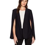 Amazon.com: Lyssé Women's Stretch Crepe Cape Jacket, Black, S: Clothing