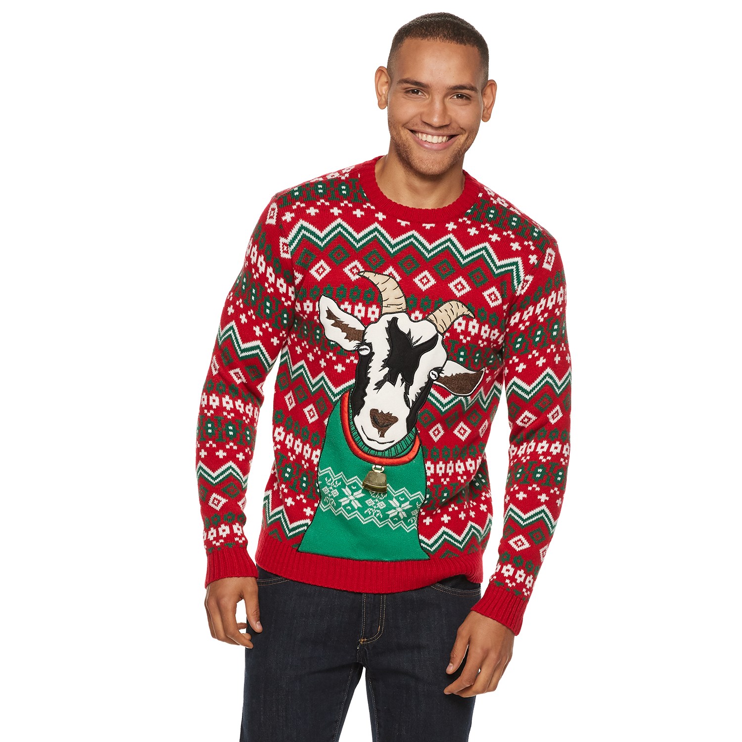 Men's Goat Christmas Sweater