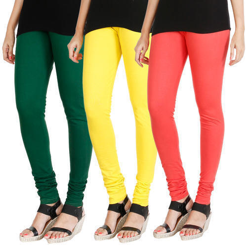 Green And Red Plain Premium Cotton Leggings For Women, Rs 170 /piece
