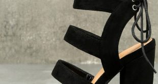 Cute High Heel Sandals - Vegan Suede Sandals