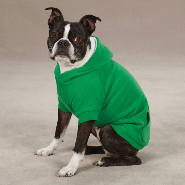 Fleece Lined Dog Hoodie by Zack & Zoey - Gree | BaxterBoo