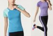 Professional Sportswear Workout shirts for women Gym Yoga Running