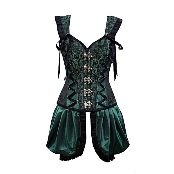Green Corset - Green Burlesque - Green Corset Dress u2013 Corsets Queen