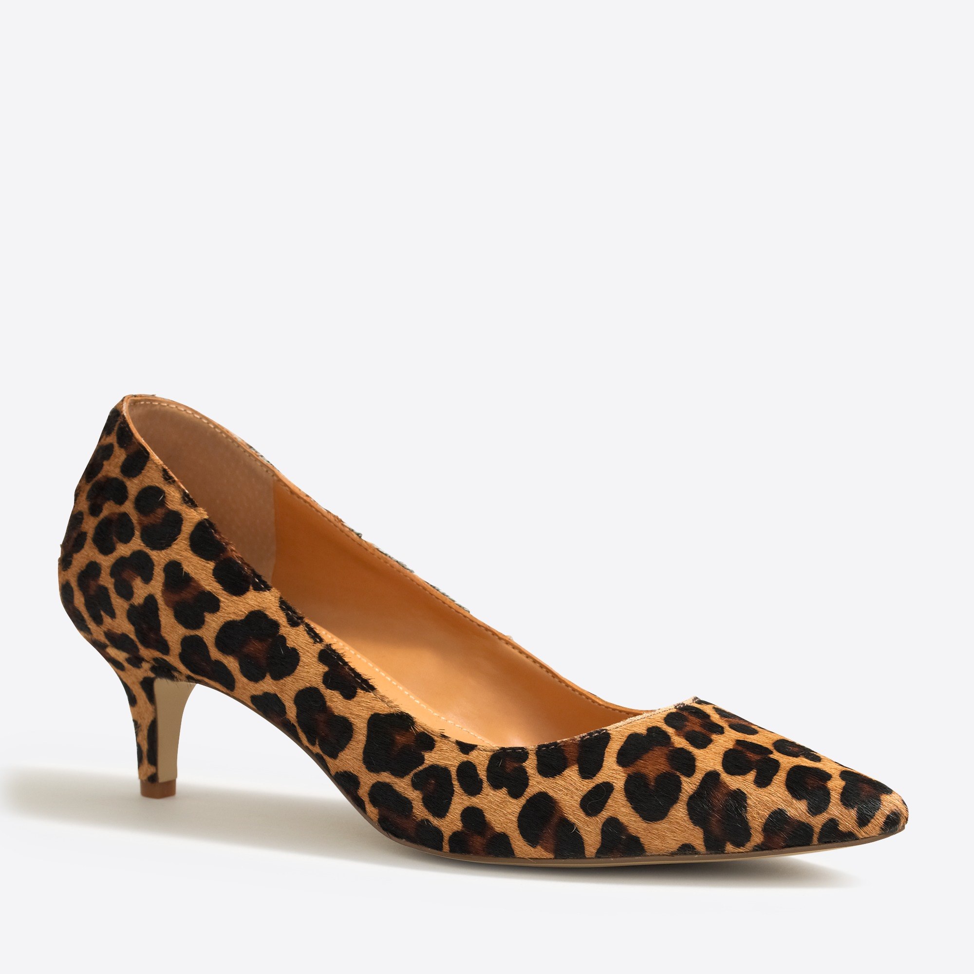 Esme leopard calf hair kitten heels : FactoryWomen Heels | Factory