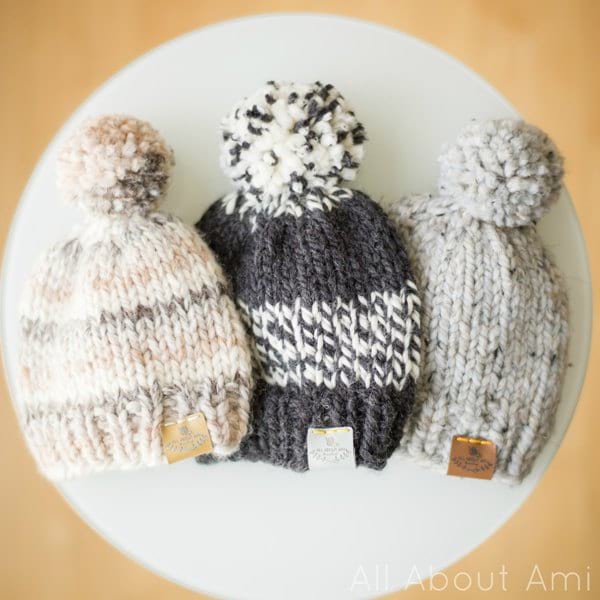 Basic Knitted Baby Hat - All About Ami