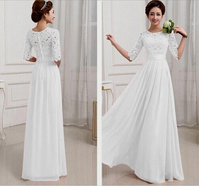 long white maxi dress Naf Dresses