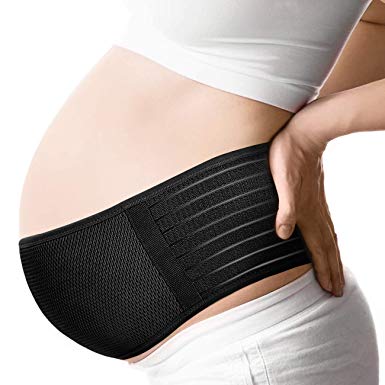 Maternity Belly Band for Pregnancy & Breathable Pelvic Back Support