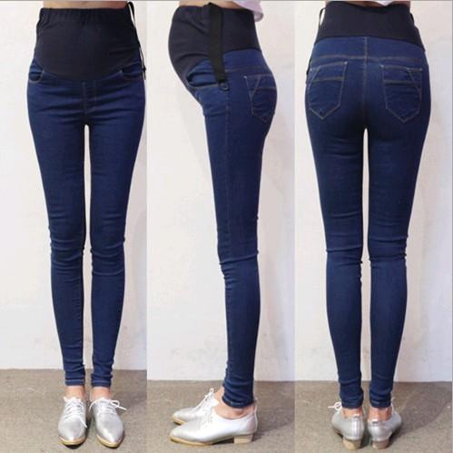 Spring Autumn Denim Maternity Jeans Belly Pants Clothes For Pregnant