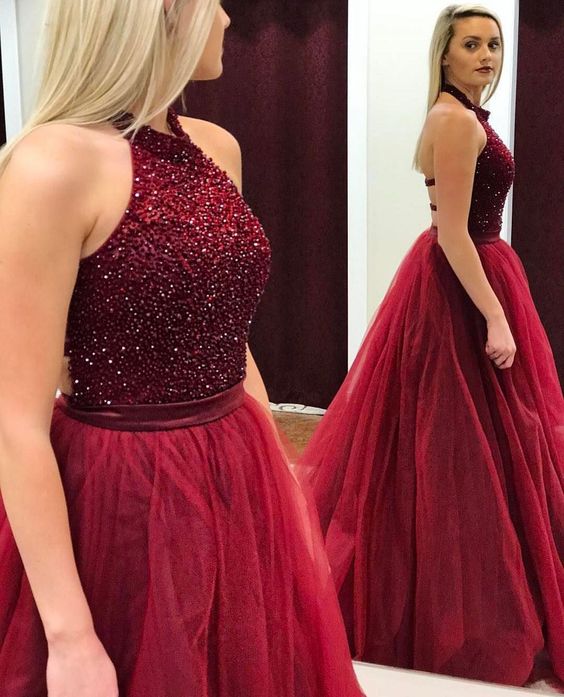 Burgundy Prom Gowns, Formal Dresses, Wedding Party Dresses,Sweet 16