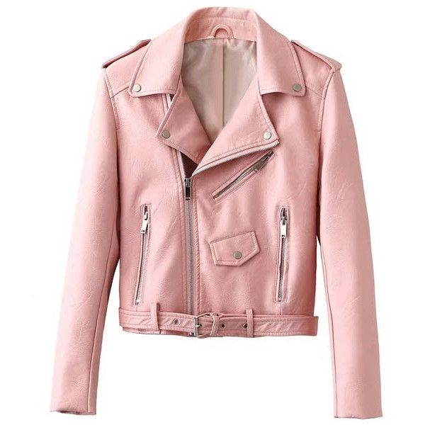 Into The Deep Leather jacket ($105) ❤ liked on Polyvore featuring