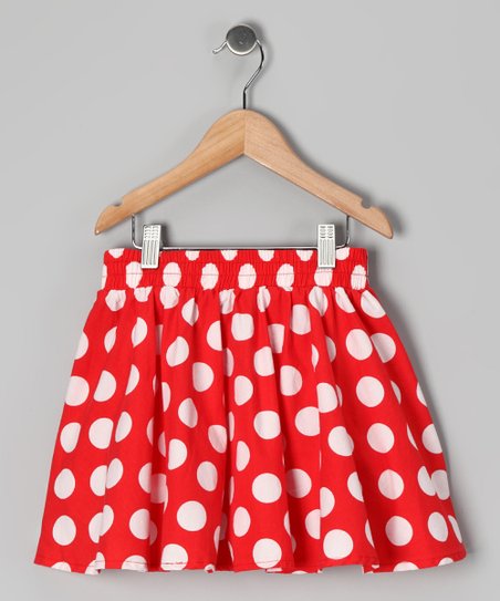 Rockefella Red & White Polka Dot Janet Skirt - Infant | Zulily