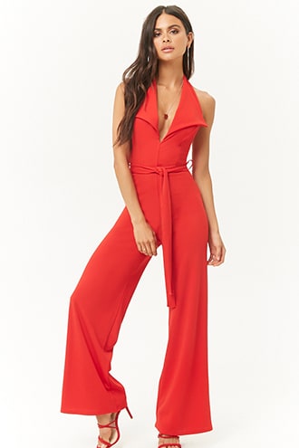 RED JUMPSUIT | Forever 21