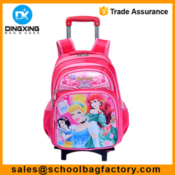 wheeled school bag for girls Manufacturer School Trolley Bag kids