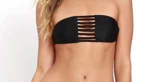 Black Bikini - Bandeau Bikini - Strapless Bikini - $64.00