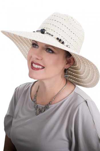 Metallic Fedora Sun Hat | Stylish Summer Hat for Women