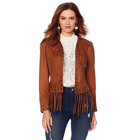 Sheryl Crow Studded Faux Suede Jacket - 8762986 | HSN