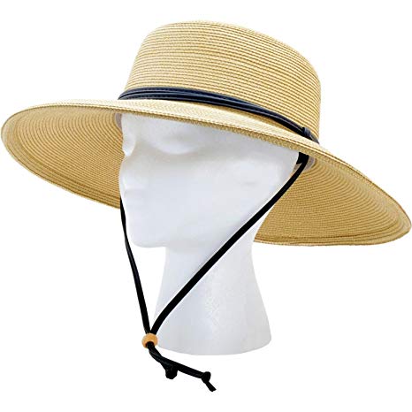Amazon.com: Sloggers Women's Wide Brim Braided Sun Hat with Wind