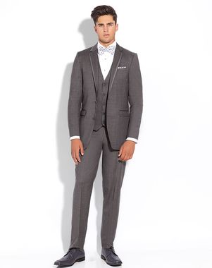 Gray Wedding Tuxedos + Suits