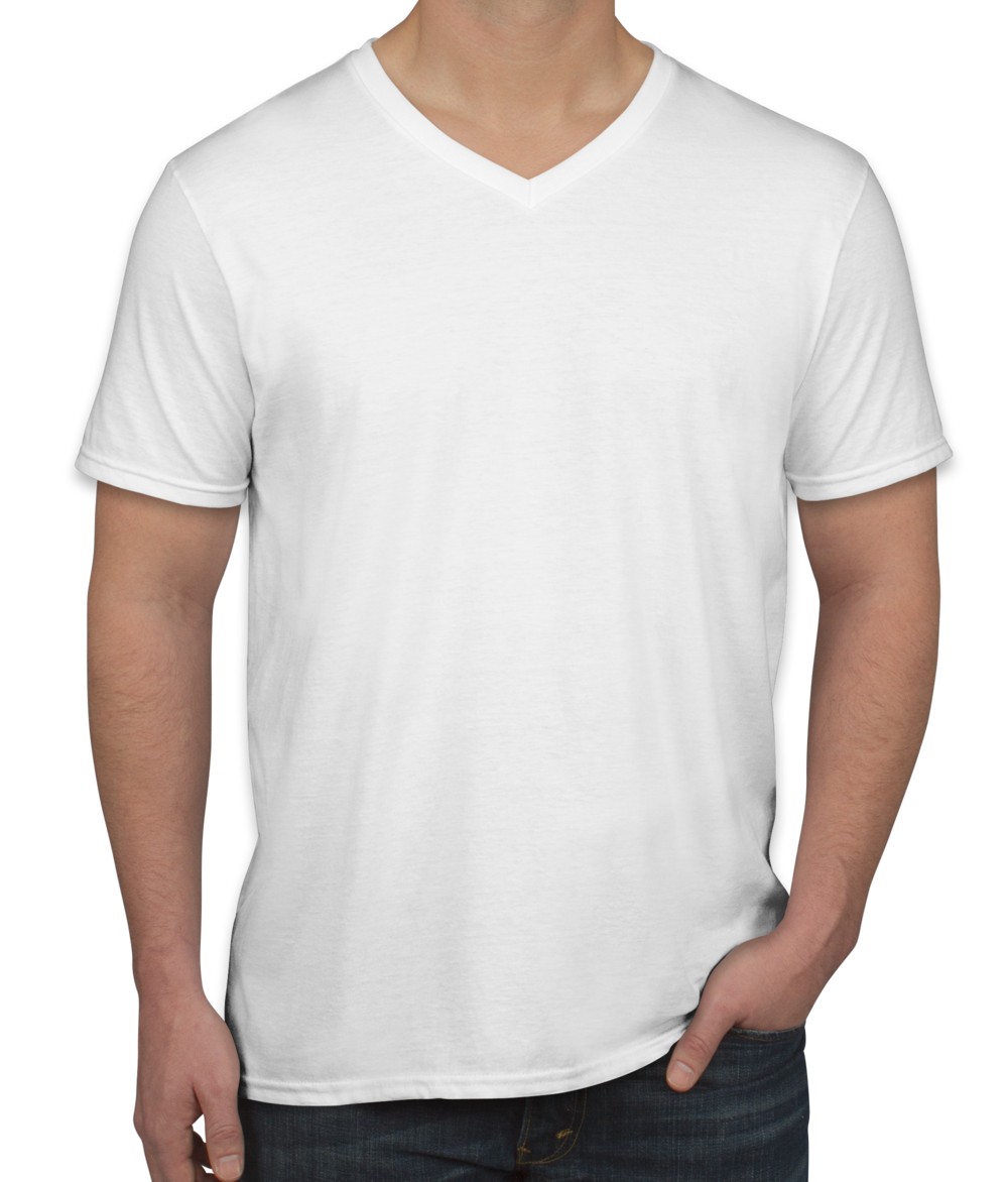 Custom Gildan Softstyle Jersey V-Neck T-shirt - Design Short Sleeve