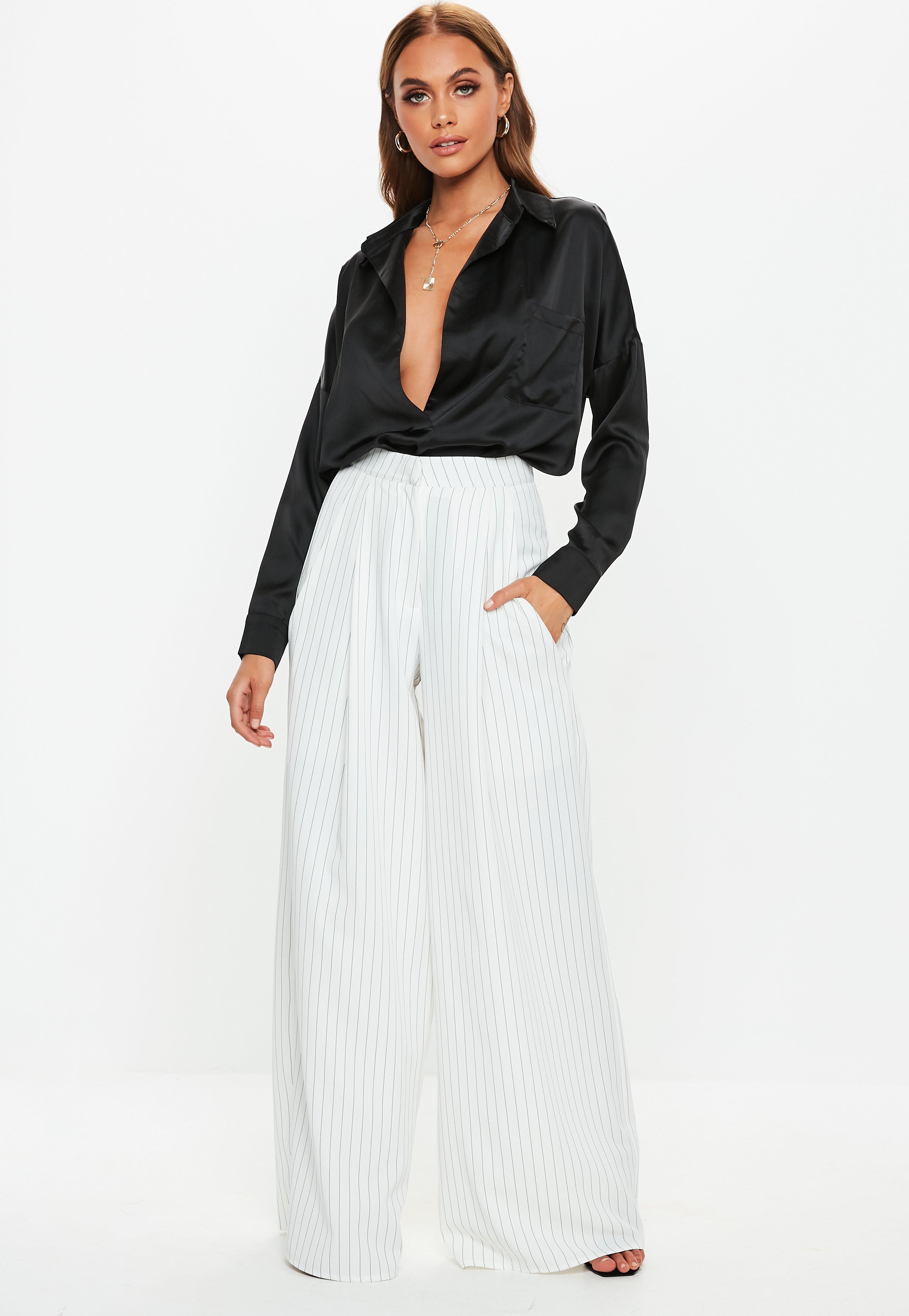 Wide Leg Trousers | Palazzo & Loose Trousers - Missguided