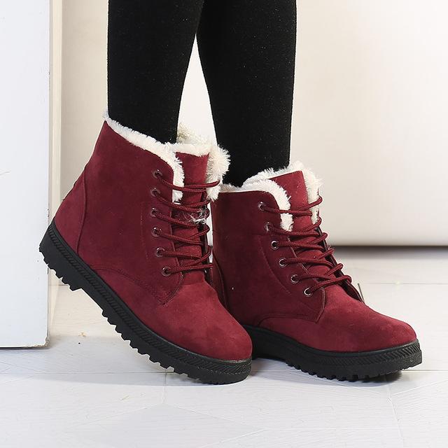Fashion Warm Snow Boots 2018 Heels Winter Boots New Arrival Women