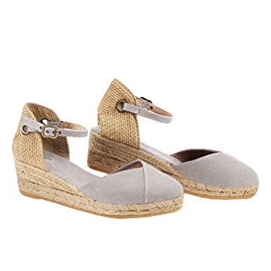 Amazon.com: Seraih Womens Wedges Shoes Espadrille Canvas Upper Ankle