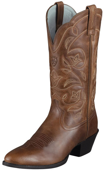 Ariat Women's Heritage Western R Toe Cowboy Boots - Russet Rebel