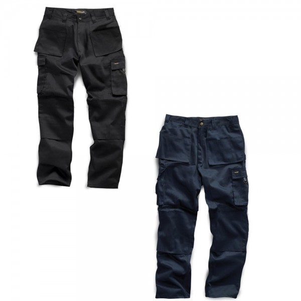 Workwear | Mens Heavy Duty Work Trousers - Black & Navy