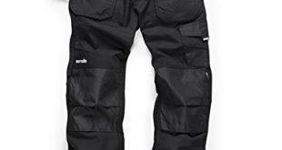 Scruffs Ripstop Trade Hardwearing Black Work Trousers with Multiple