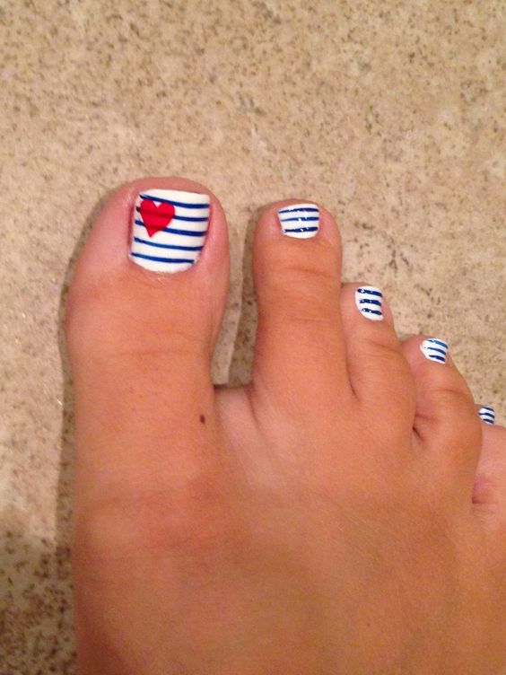 Fourth of July Toe Nail Designs for Summer | Gel toe nails, Toe .
