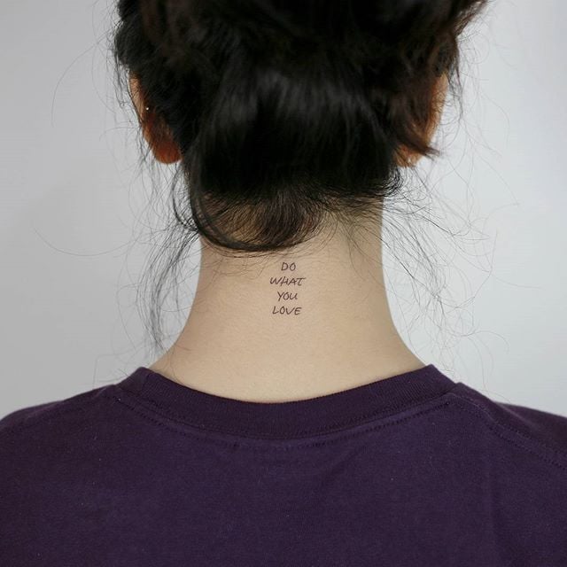 Summer Trend: Back-of-the-Neck Tattoos | The Sexy Tattoo Trends .