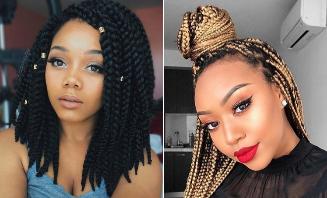 25 Crochet Box Braids Hairstyles for Black Women | StayGl