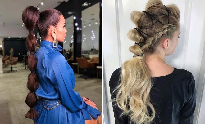 23 Trendy Bubble Ponytail Hairstyles to Try in 2020 | StayGl