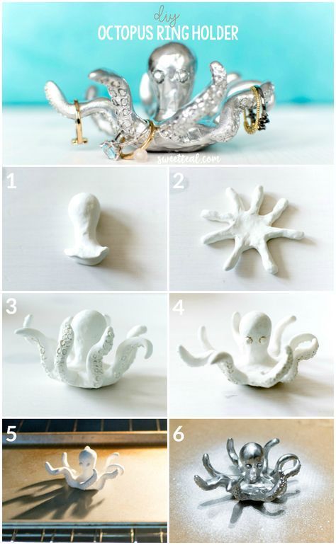 DIY Octopus Ring Holder by Jenny Bess of Sweet Teal | Budget .