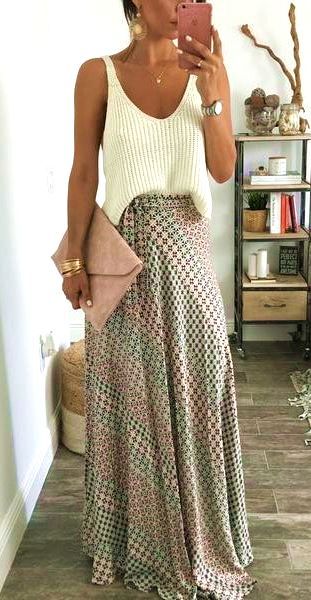 34 Trending Bohemian Chic Skirts Outfits | Chic skirts, Boho .