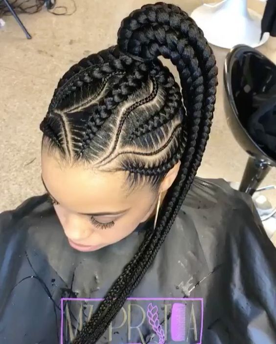 Classy Braid Hairstyles for slay queens | Big cornrows hairstyles .