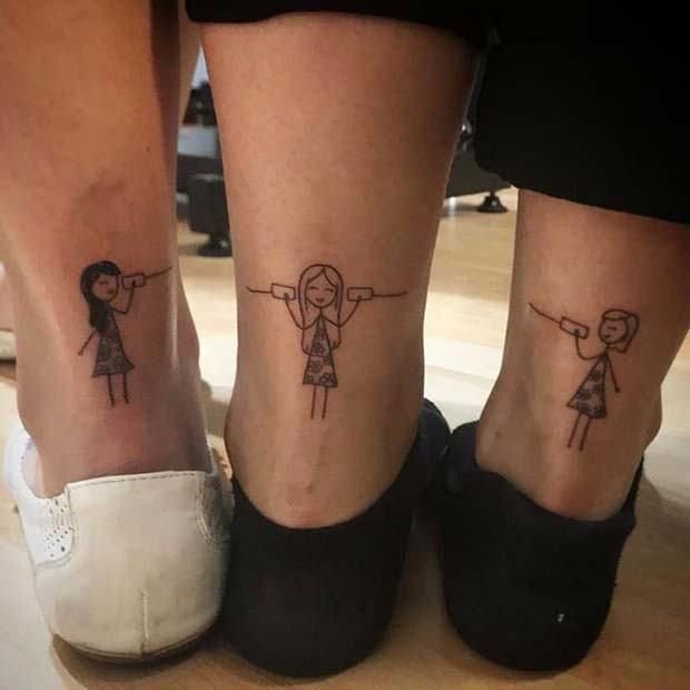 23 Cool Sibling Tattoos You'll Want to Get Right Now #TattooArt .