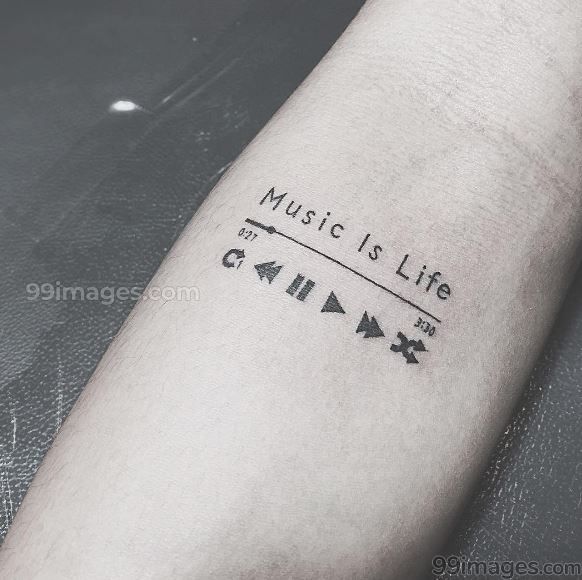 🌺 Creative Music Tattoos (HD Photos) - #14692 #musictattoos .