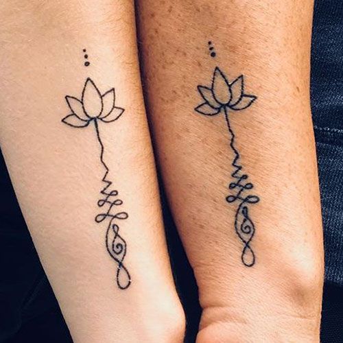 Mother Daughter Flower Tattoo Ideas - Best Matching Mother .