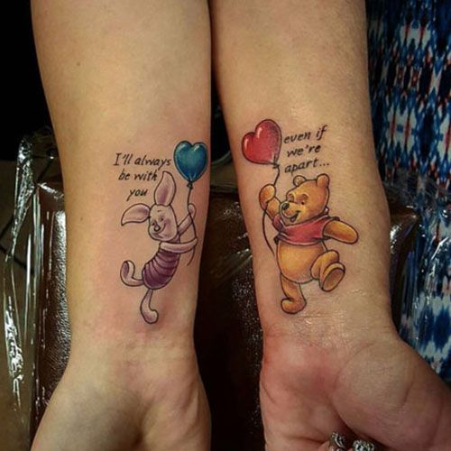 Winnie The Pooh Mother Daughter Tattoo - Best Matching Mother .
