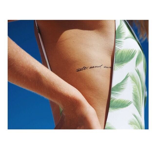 Salt. Sand. Sun. | Writing tattoos, Inspirational tattoos, Dainty .
