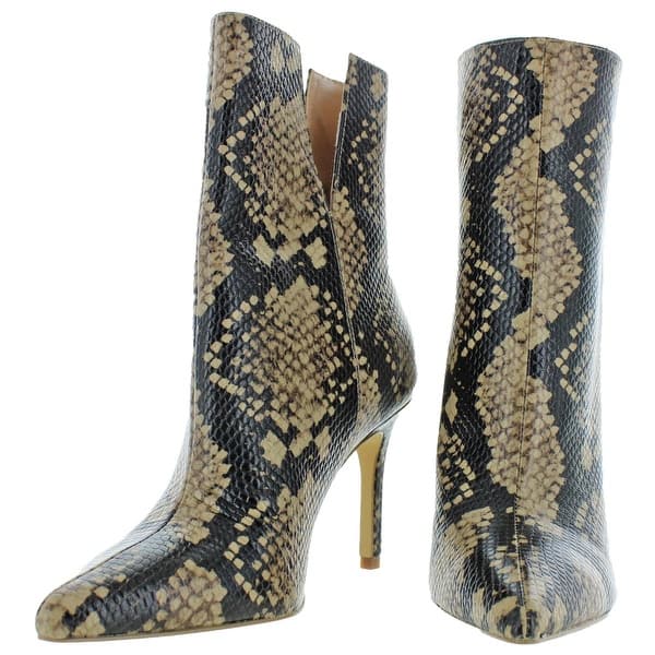 Shop Charles David Womens Dashing Mid-Calf Boots Leather Snake .