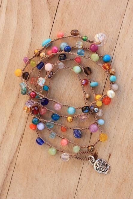 47+ New Ideas Diy Bracelets Boho Crochet Wraps | Boho bracelets .